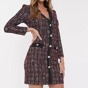 NEW River Island Bouclé Cardigan Dress